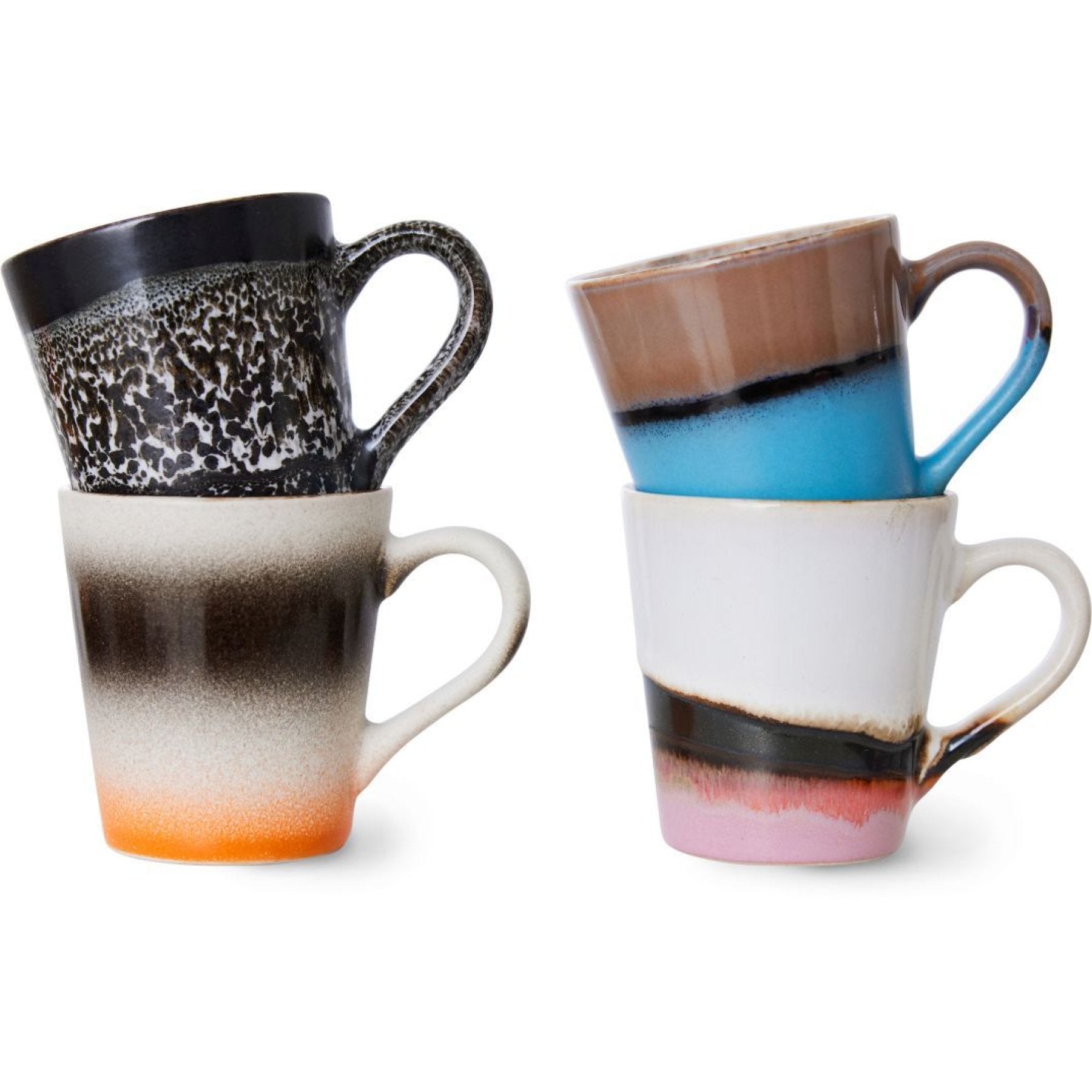 HKliving 70's Ceramic Espresso Funky Tasse