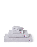 LEXINGTON Original Handtuch weiß / grau gestreift