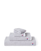 LEXINGTON Original Handtuch weiß / grau gestreift