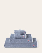LEXINGTON Original Handtuch gestreift, Weiß/ Marineblau