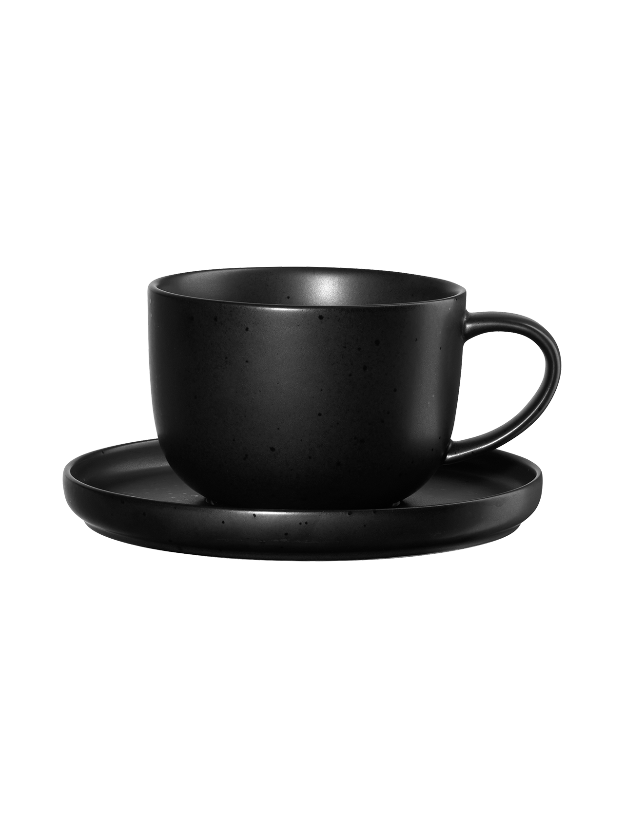 ASA Coppa Teetasse mit Unterteller kuro
