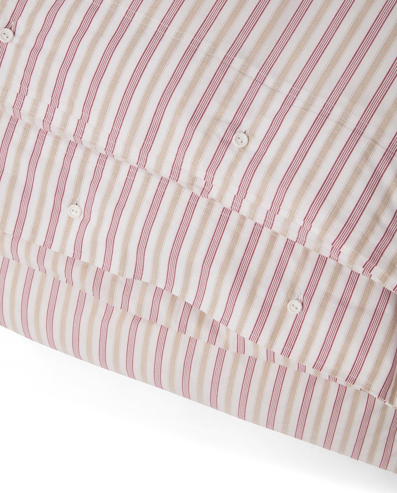 Lexington Dobby Striped Bettwäsche-Set aus Baumwoll-Popelin