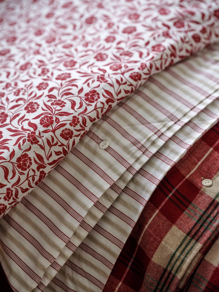 Lexington Dobby Striped Bettwäsche-Set aus Baumwoll-Popelin