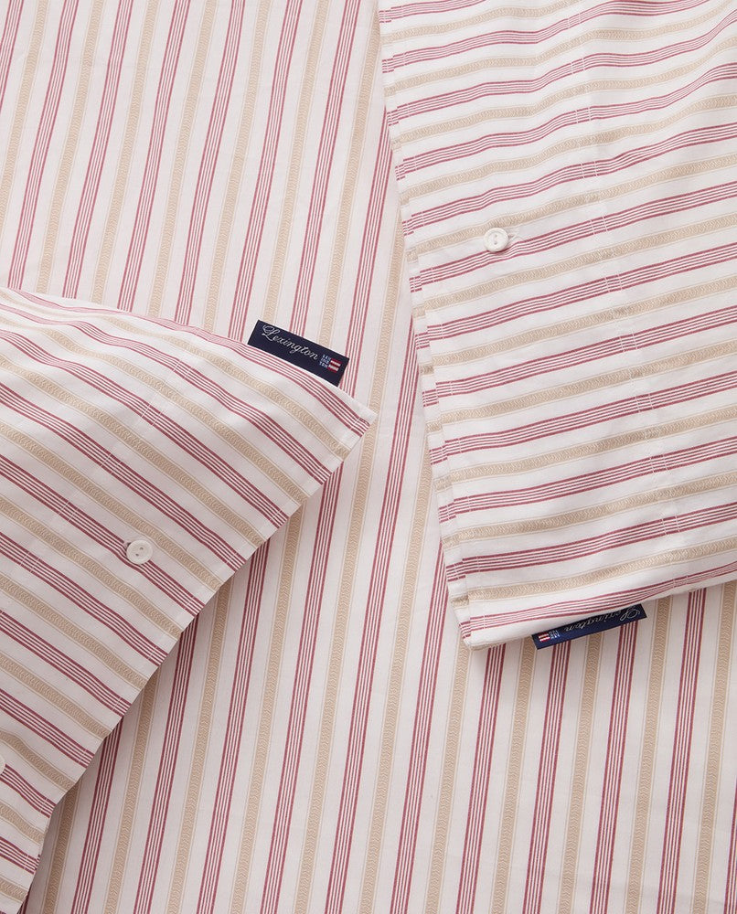 Lexington Dobby Striped Bettwäsche-Set aus Baumwoll-Popelin