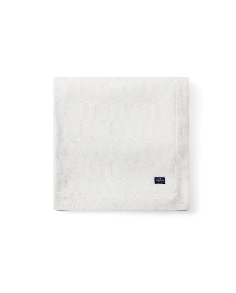 Lexington White Jacquard Tischdecke