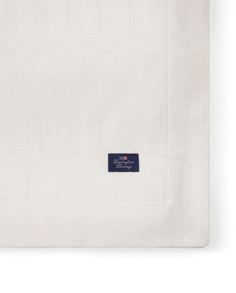 Lexington White Jacquard Tischdecke