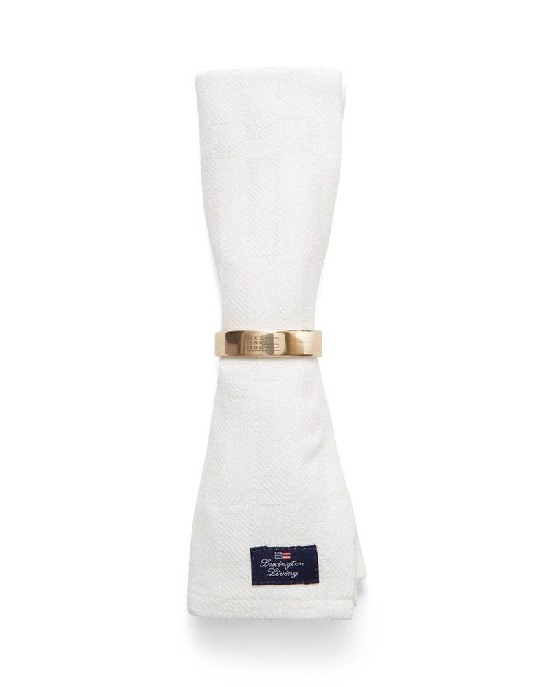 Lexington White Jacquard Serviette