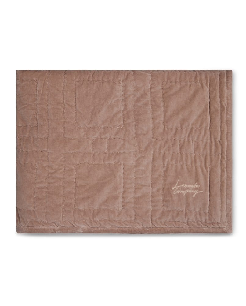 Lexington Graphic Quilted Velvet Tagesdecke