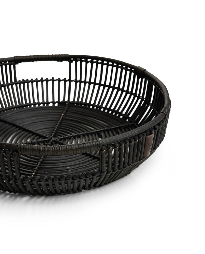 Lexington Round Rattan Tablett