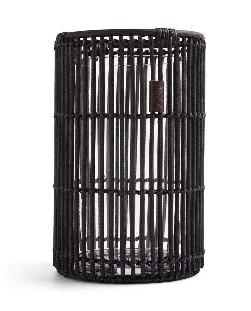 Lexington Rattan Kerzenhalter mit Glaseinsatz