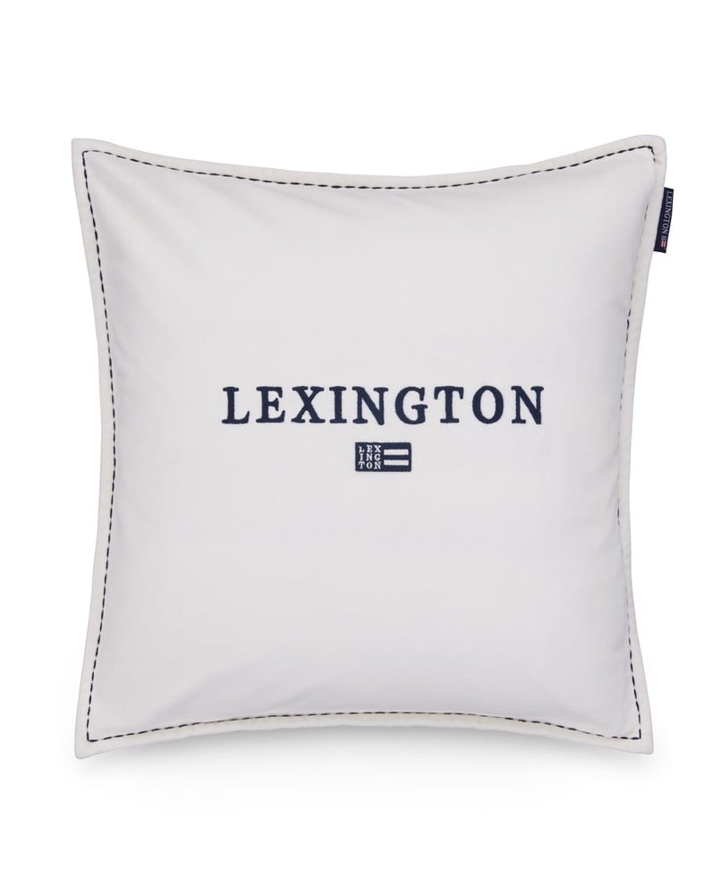 Lexington Logo Organic Cotton Velvet Kissenhülle