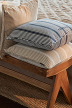 Lexington Classic Striped Organic Cotton Twill Kissenhülle