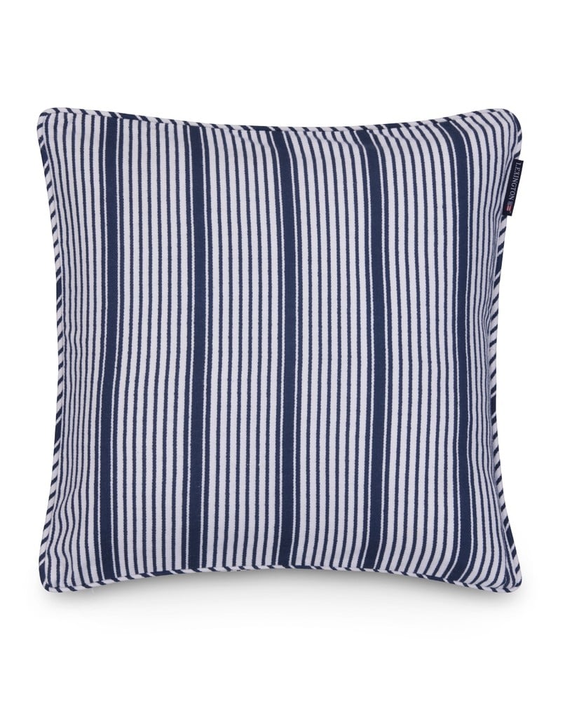 Lexington Classic Striped Organic Cotton Twill Kissenhülle
