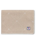 LEXINGTON Baby Signature Star Überwurf aus recycelter Wolle, beige