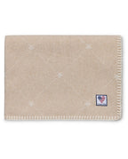 LEXINGTON Baby Signature Star Überwurf aus recycelter Wolle, beige