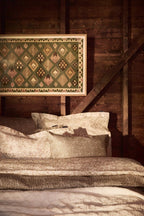 Lexington Leaf Vines Printed Bettwäsche-Set aus Baumwoll-Satin