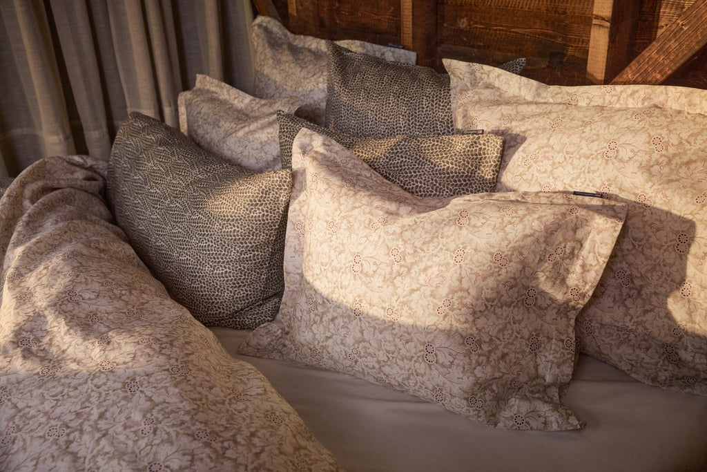 Lexington Leaf Vines Printed Bettwäsche-Set aus Baumwoll-Satin