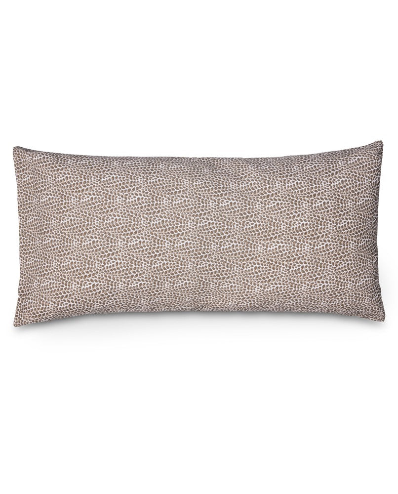Lexington Leaf Vines Printed Kopfkissenbezug aus Baumwoll-Satin