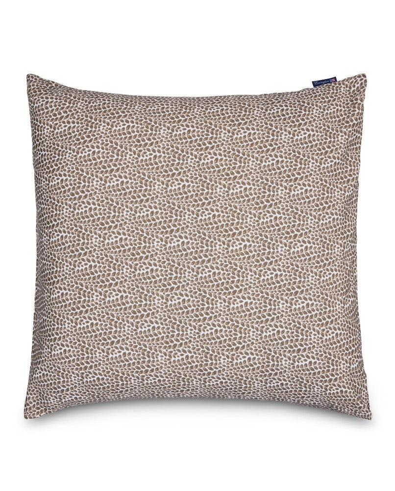 Lexington Leaf Vines Printed Kopfkissenbezug aus Baumwoll-Satin