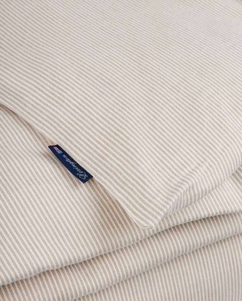 Lexington Striped Bettwäsche-Set aus Lyocell-Flanell