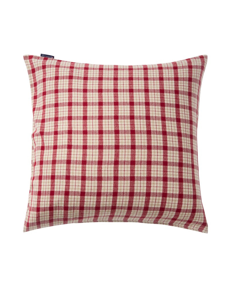 Lexington Checked Cotton Flannel melange Kopfkissenbezug aus Flanell