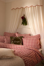 Lexington Checked Cotton Flannel melange Kopfkissenbezug aus Flanell