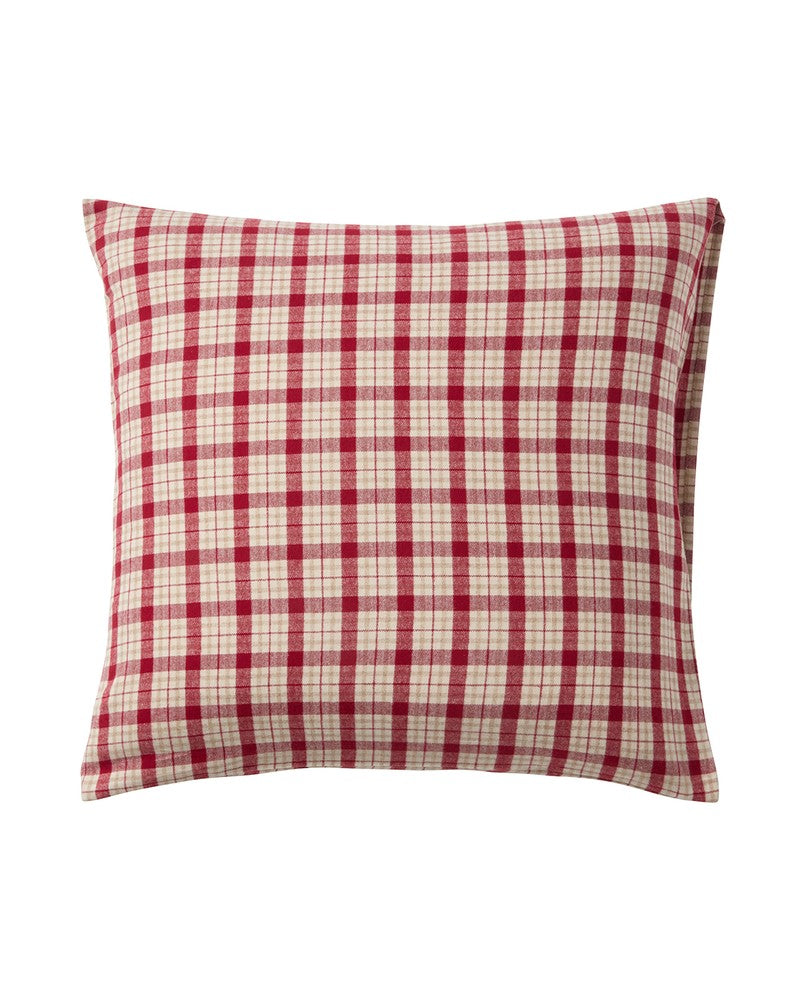 Lexington Checked Cotton Flannel melange Kopfkissenbezug aus Flanell