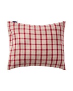 Lexington Checked Cotton Flannel melange Kopfkissenbezug aus Flanell