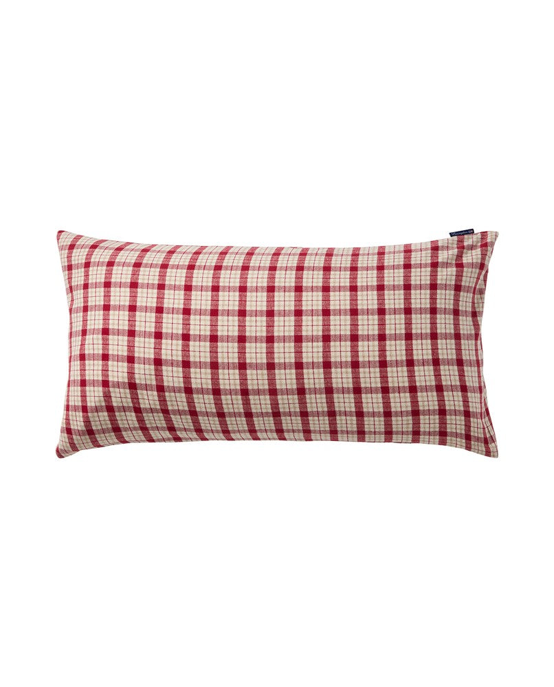 Lexington Checked Cotton Flannel melange Kopfkissenbezug aus Flanell