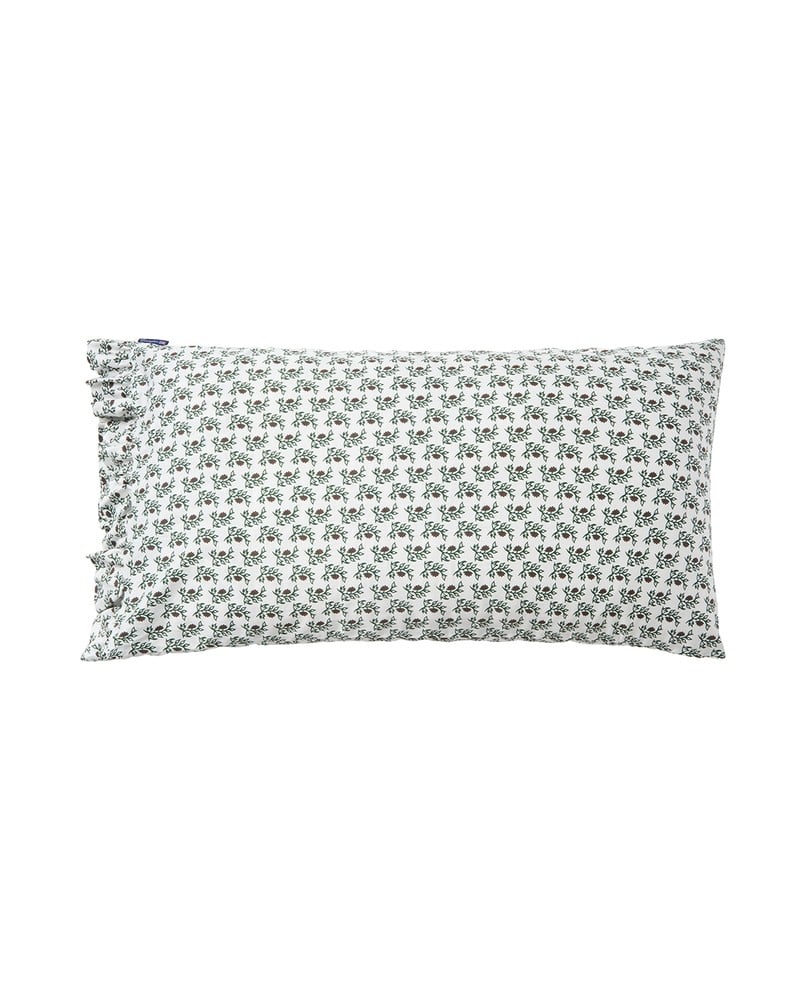Lexington Flower Printed Cotton Sateen Kopfkissenbezug aus Satin