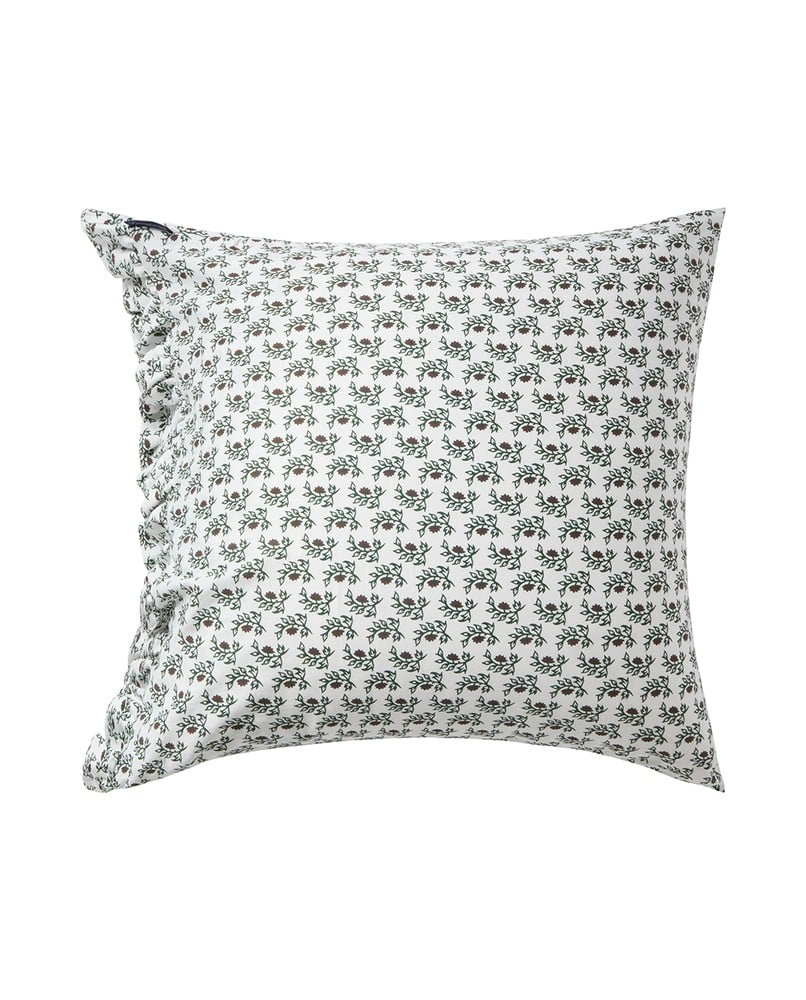 Lexington Flower Printed Cotton Sateen Kopfkissenbezug aus Satin