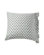 Lexington Flower Printed Cotton Sateen Kopfkissenbezug aus Satin
