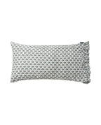 Lexington Flower Printed Cotton Sateen Kopfkissenbezug aus Satin