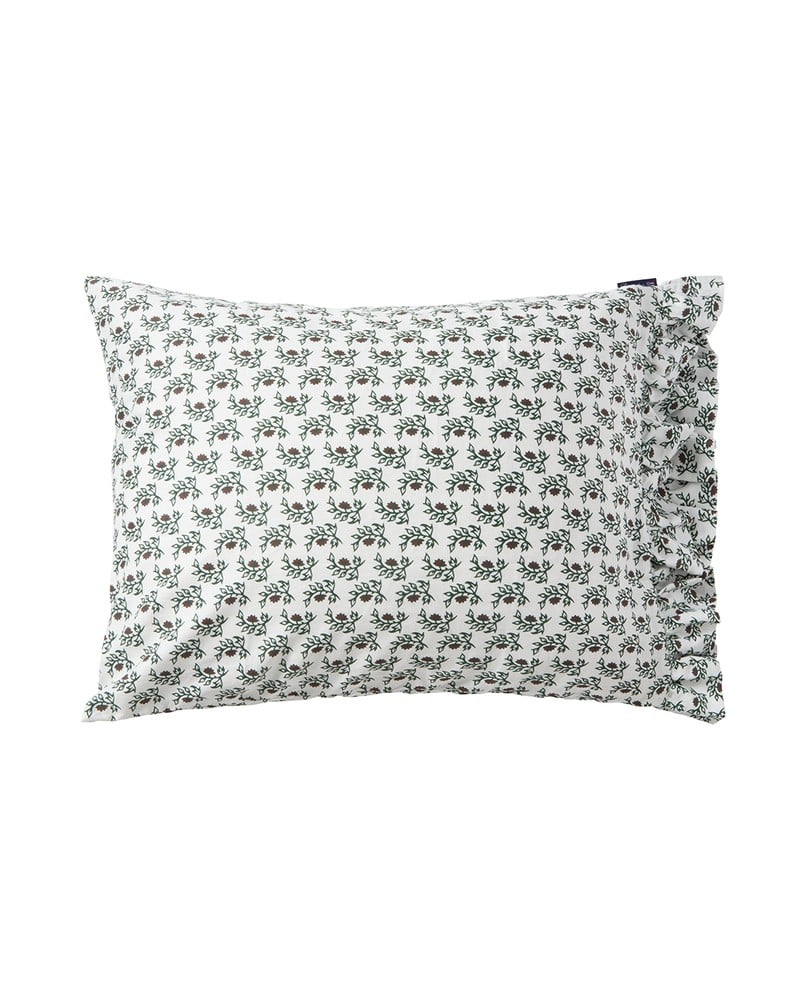 Lexington Flower Printed Cotton Sateen Bettwäsche-Set aus Satin
