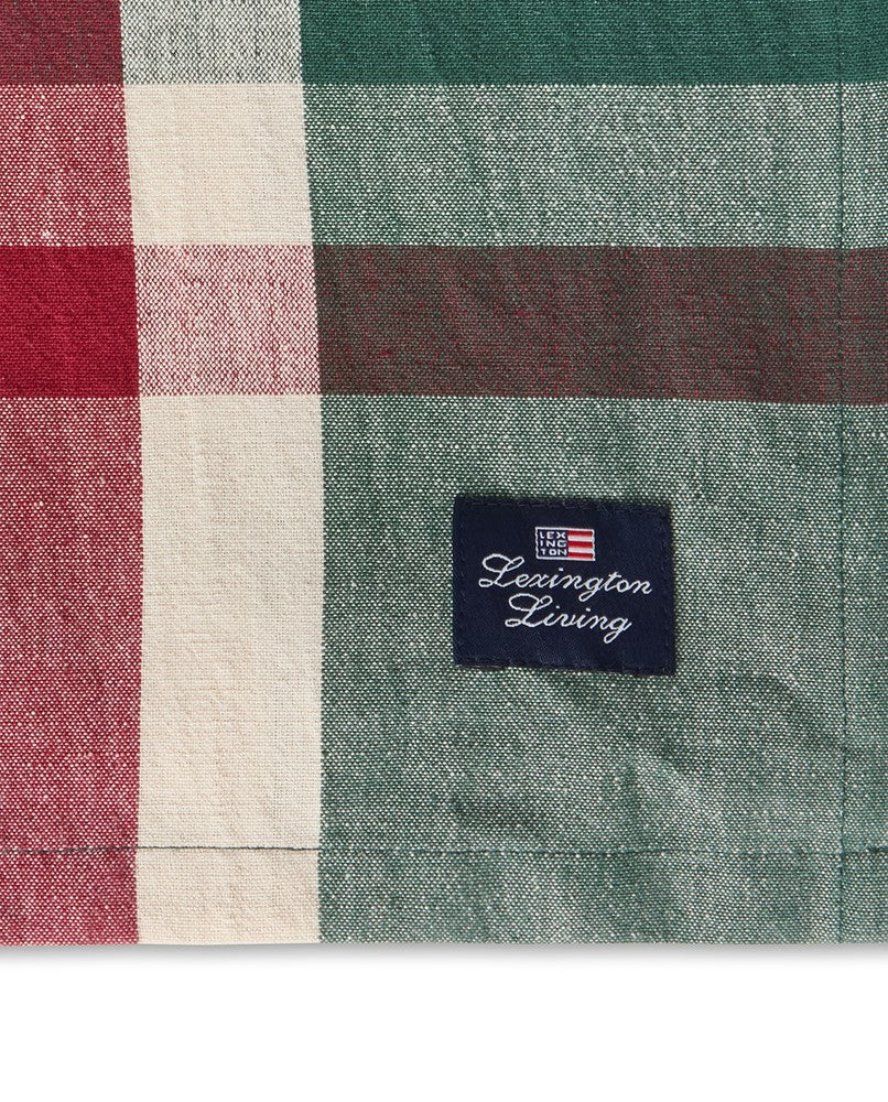 Lexington Checked Linen/Cotton Holiday Tischdecke