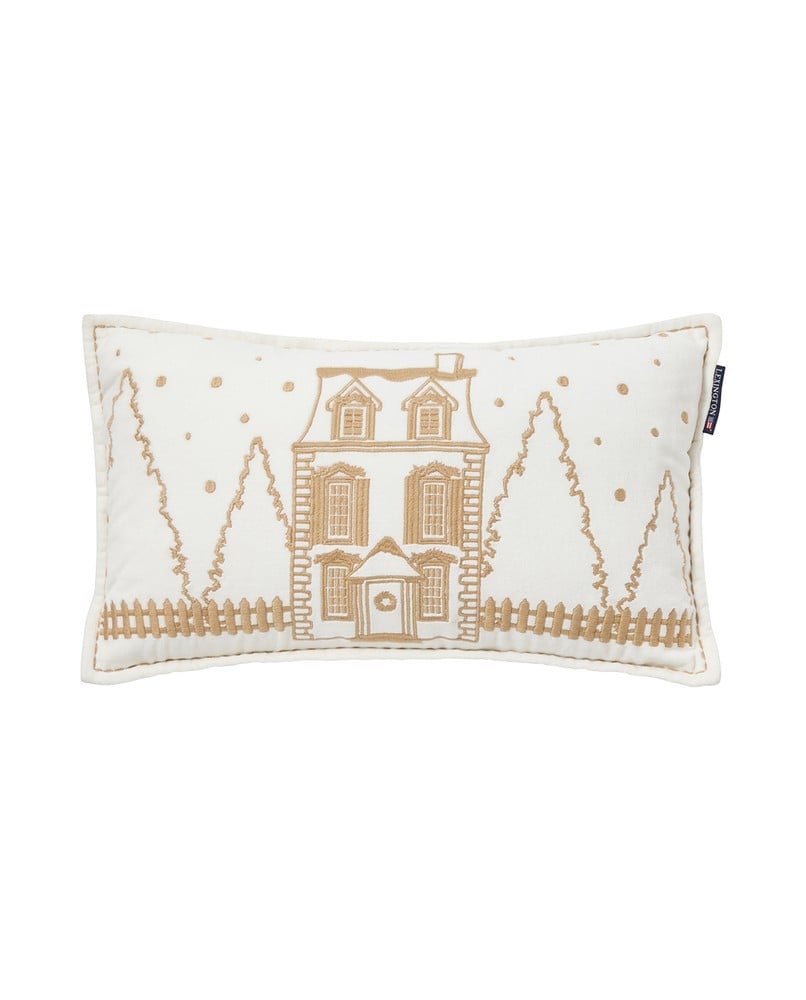 Lexington Winter House Organic Cotton Velvet Kissen mit Füllung
