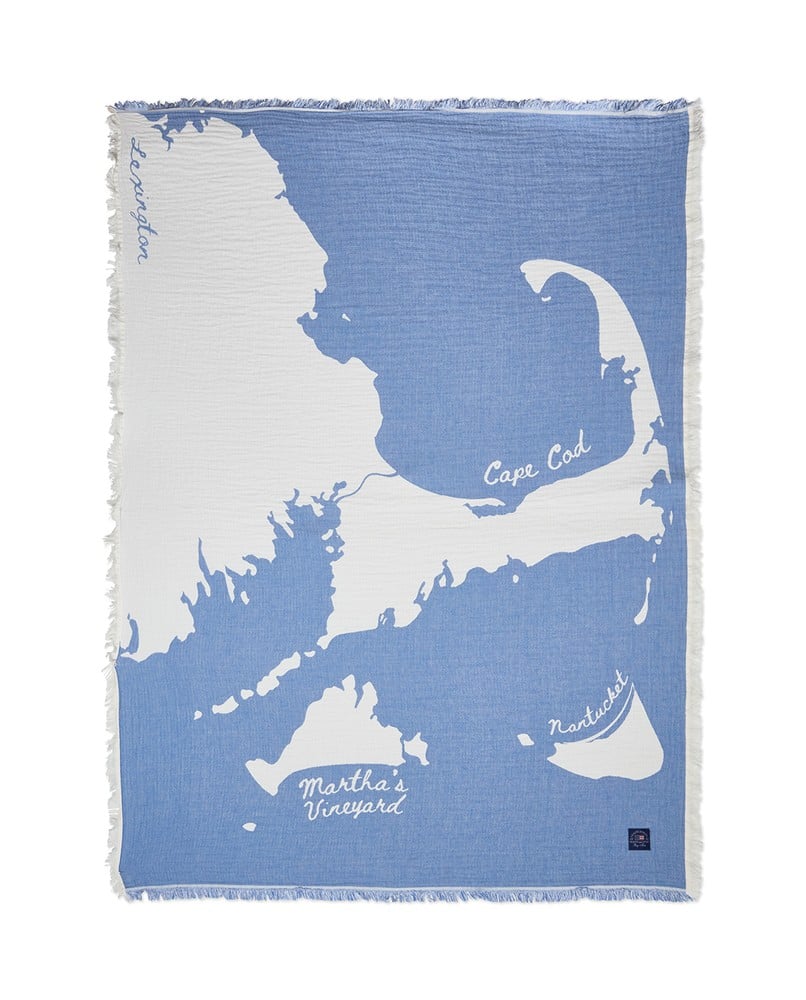 Lexington Map Jacquard Decke
