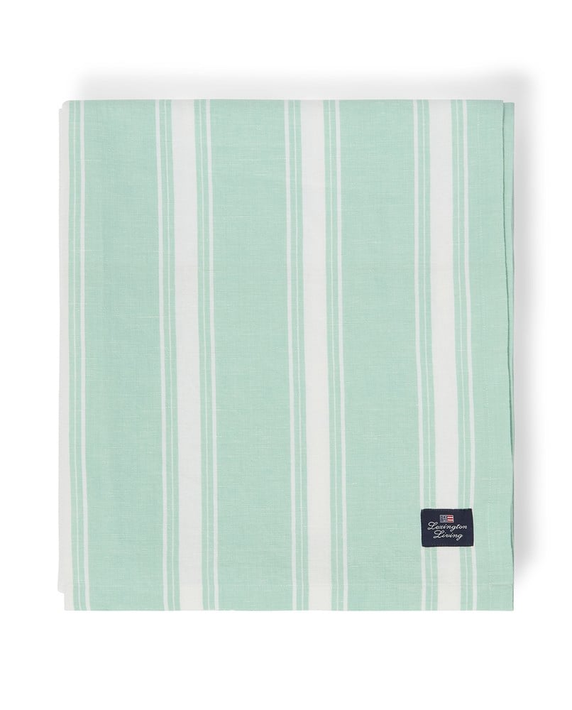 Lexington Striped Tischdecke aus Leinen und Baumwolle