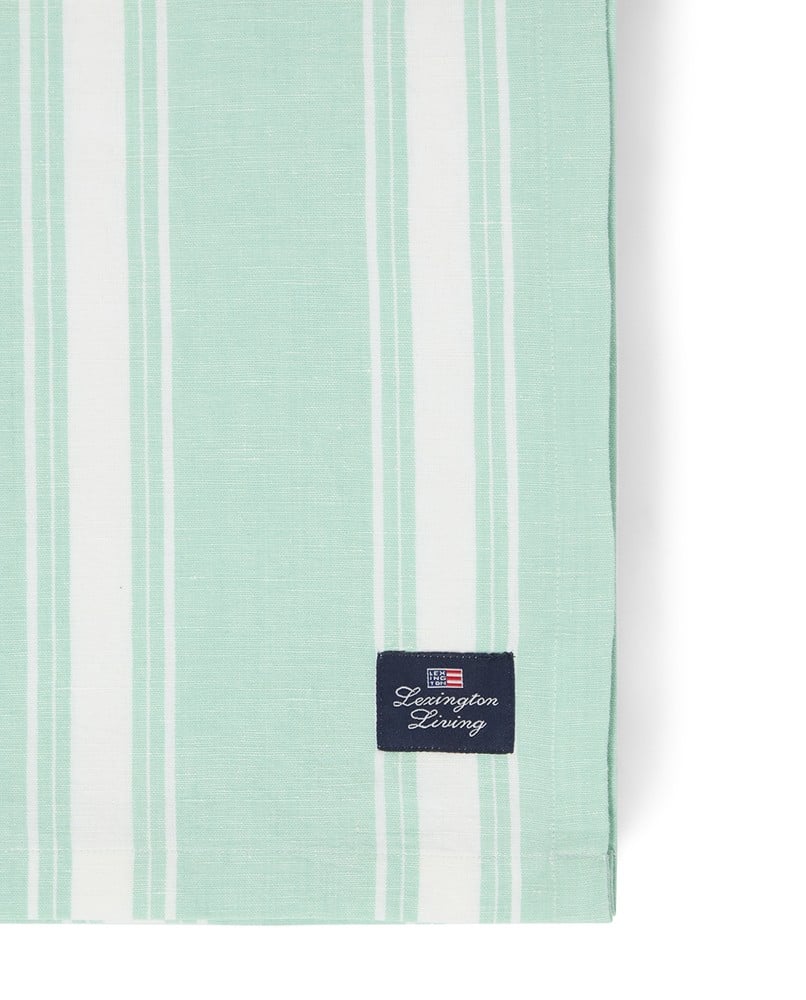 Lexington Striped Tischdecke aus Leinen und Baumwolle