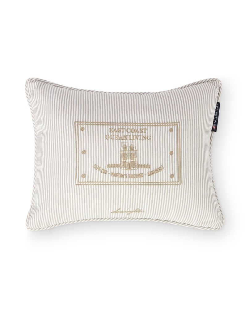 Lexington Striped Kissen aus Bio-Baumwolle mit Füllung