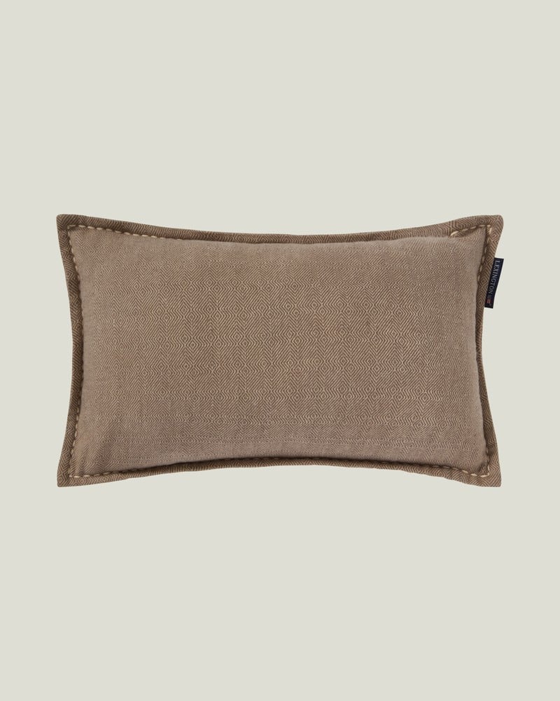 LEXINGTON Tweed-dekokissen aus bio-baumwolle 50x30, beige