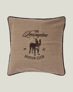 LEXINGTON Boston club kissenhülle aus bio-baumwolltweed, beige/braun