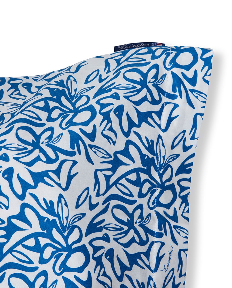 Lexington Flower New Printed Kopfkissenbezug aus Baumwoll-Satin