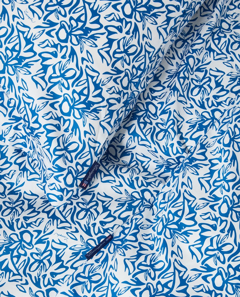 Lexington Flower New Printed Kopfkissenbezug aus Baumwoll-Satin