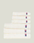 LEXINGTON Velours-jacquard ornament-handtuch, schneeweiß