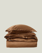 LEXINGTON Unifarbenes bettwäsche-set aus baumwollsatin, fudge