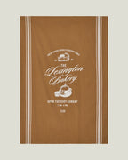 LEXINGTON Küchenhandtuch aus bio-baumwolle mit bäckerei-print, fudge/weiß