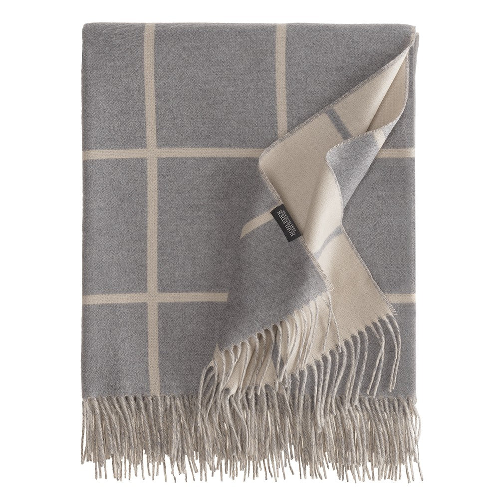 Rohleder Plaid Square – Geometrische Wohndecke aus Wolle