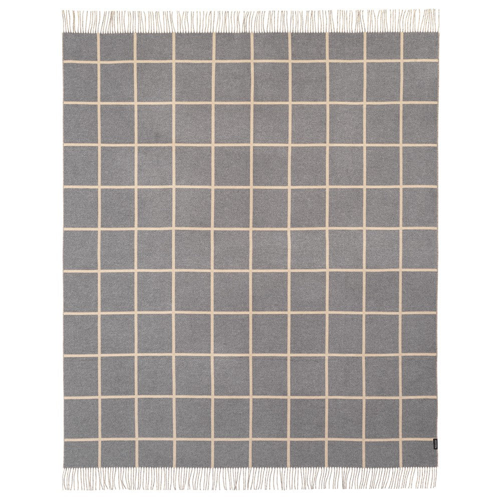 Rohleder Plaid Square – Geometrische Wohndecke aus Wolle
