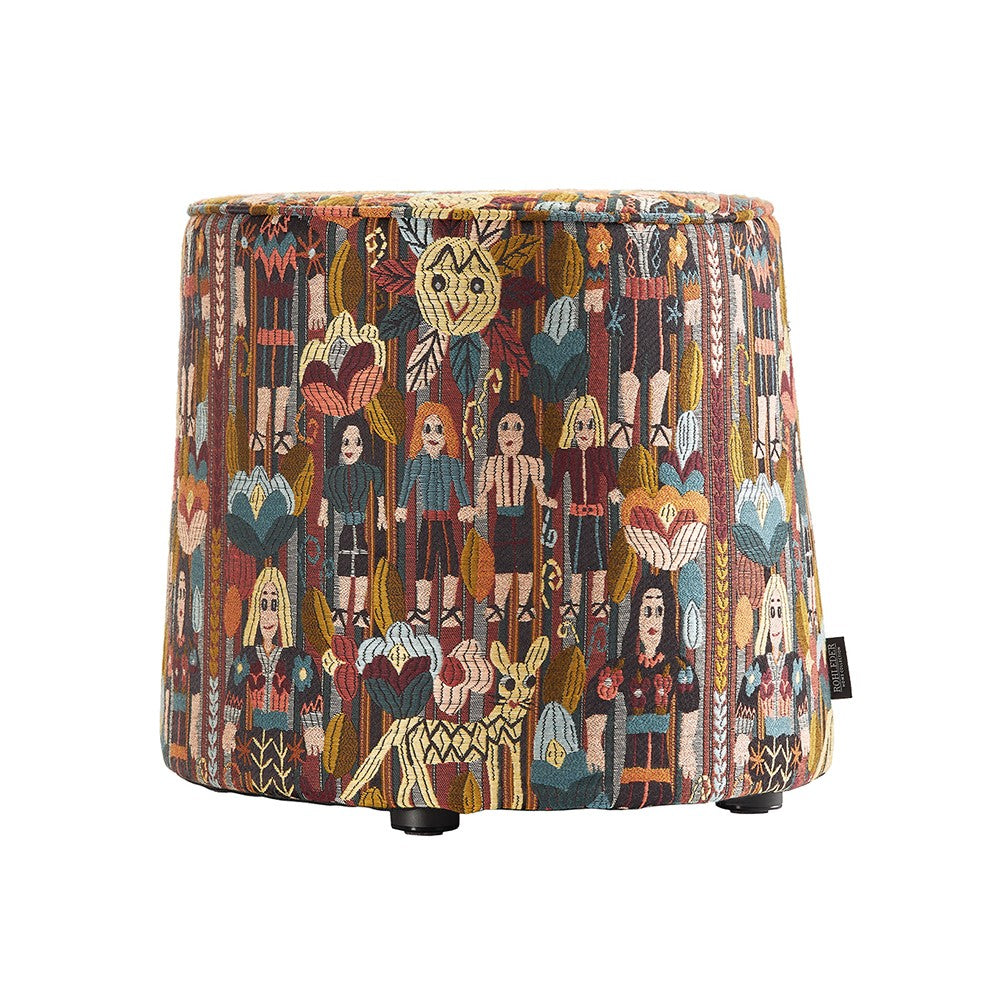 Rohleder Tulum People Pouf – Sitzhocker mit Motiv
